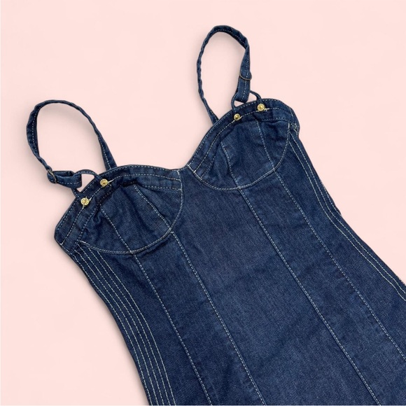 Guess Denim Bustier Corset Dress - Picture 3 of 8